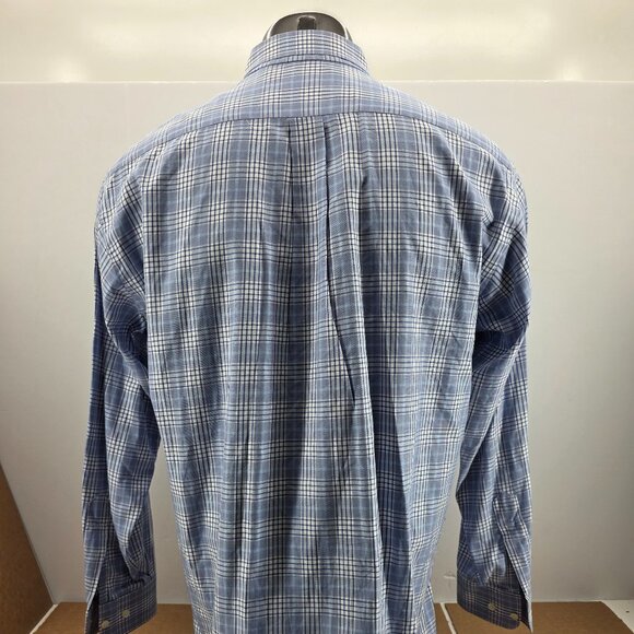 Gitman Bros Mens Plaid Long Sleeve Collared Button Down Shirt Size Large - Picture 2 of 6